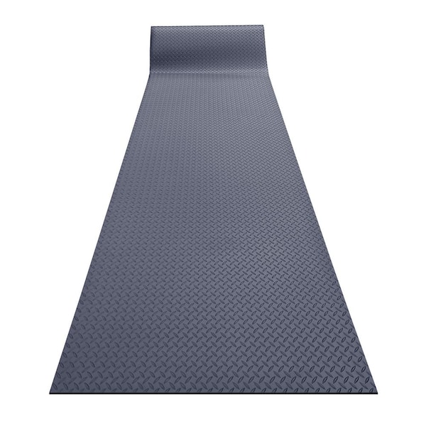 RHINO MATS Non-Conductive Insulating Switchboard Mat, Class 2, Black, 36 in. x 192 in., ASTM D178, Indoor/Outdoor Diamond Surface