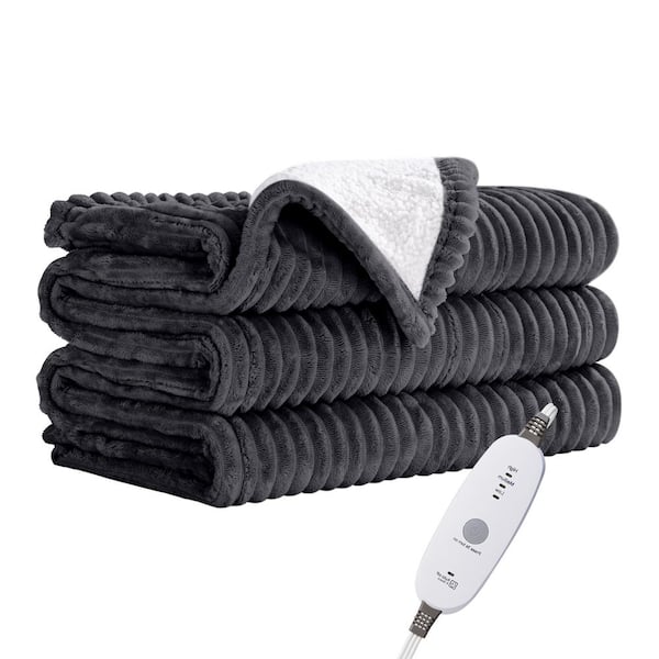 JEAREY Electric Heated Blanket Grey
