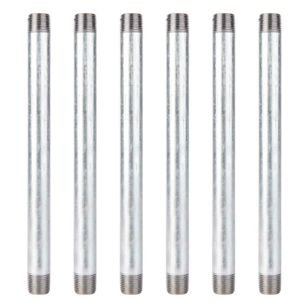 1/2 in. x 10 in. Galvanized Steel Nipple (6-Pack) price history on PriceWatchPro