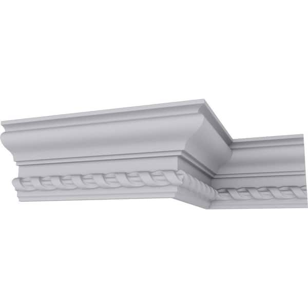 Ekena Millwork SAMPLE - 2-1/4 in. x 12 in. x 4-1/8 in. Polyurethane Jackson Crown Moulding