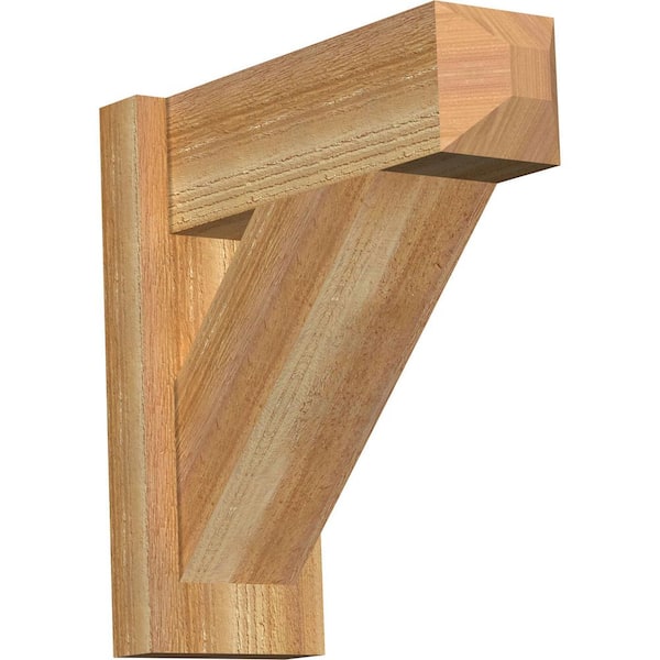 Ekena Millwork 6 in. x 16 in. x 16 in. Western Red Cedar Traditional Craftsman Rough Sawn Outlooker