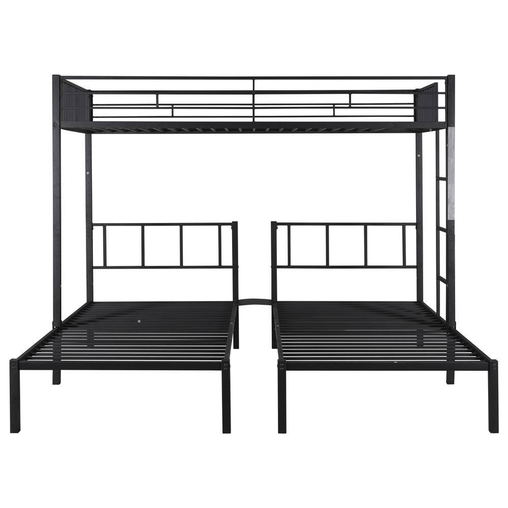 Utopia 4niture Kyle Black Triple Twin Size Bunk Bed HAW427S00119 - The ...