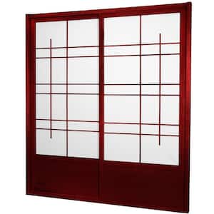 7 ft. Rosewood Eudes 0-Panel Room Divider