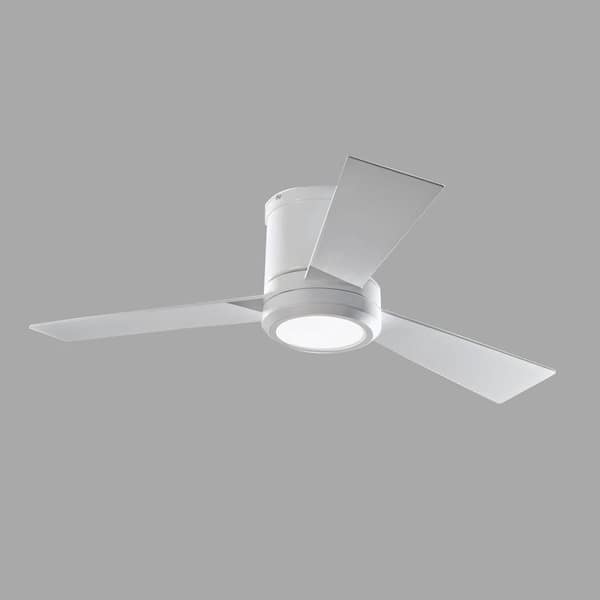 Generation Lighting Clarity II 42 in. Rubberized White Ceiling Fan