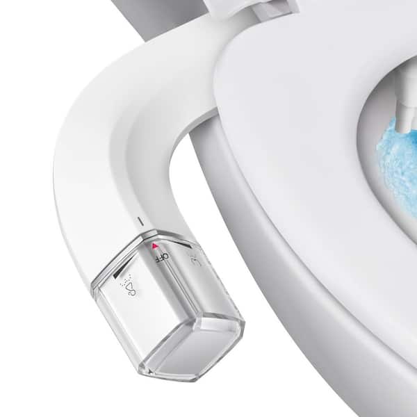 Ultra-Slim Non-Electric Dual Mode Bidet Attachment with Pressure Controls and Easy Installation
