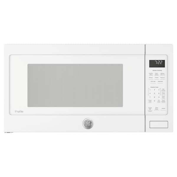 GE Profile 2.2 cu. ft. Countertop Microwave in White with Sensor Cooking