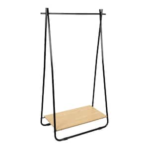 Black Metal Clothes Rack 16.54 in. W x 596 in. H