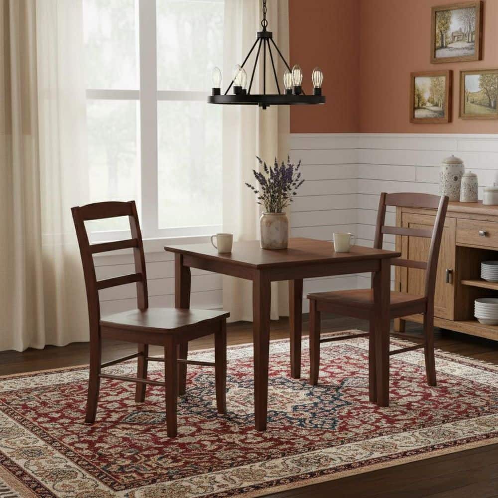 International Concepts Madrid Espresso Wood Dining Chair (Set of 2