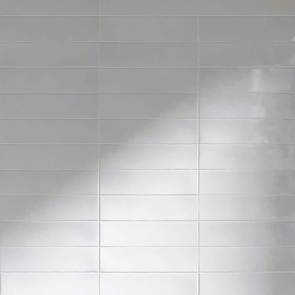 White Polished Ceramic Subway Wall Tile 3x12