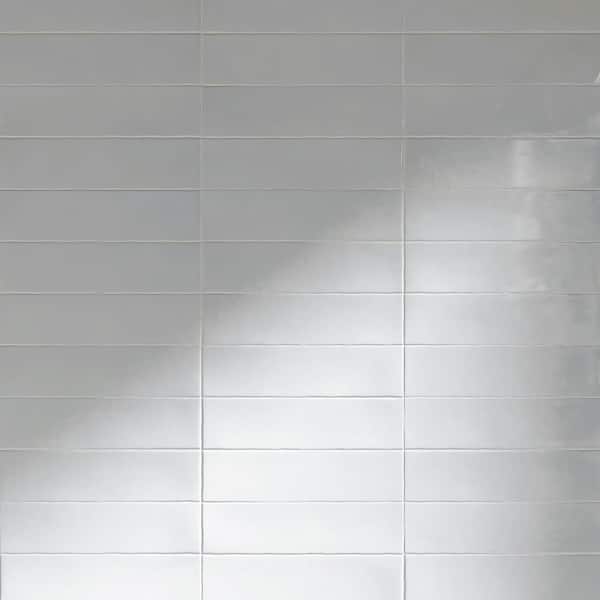 MOLOVO Rustic White 2.95 in. x 11.81 in. Polished Ceramic Subway Wall Tile (10.76 sq. ft./Case)