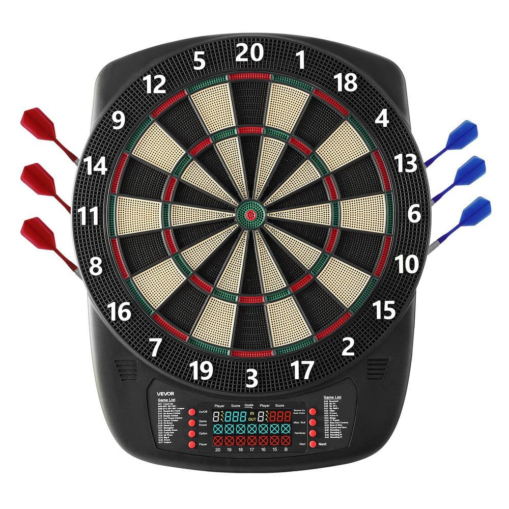 Electronic Dart Board, 13.5 in. Target Dartboard with 43 Games, with 50 Soft Tips, for Home Party Game Rooms price history on PriceWatchPro