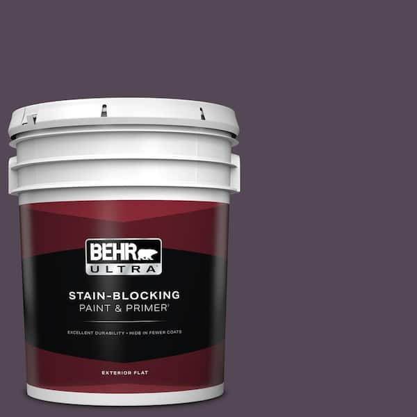 BEHR ULTRA 5 gal. #ECC-17-3 Napa Harvest Flat Exterior Paint & Primer