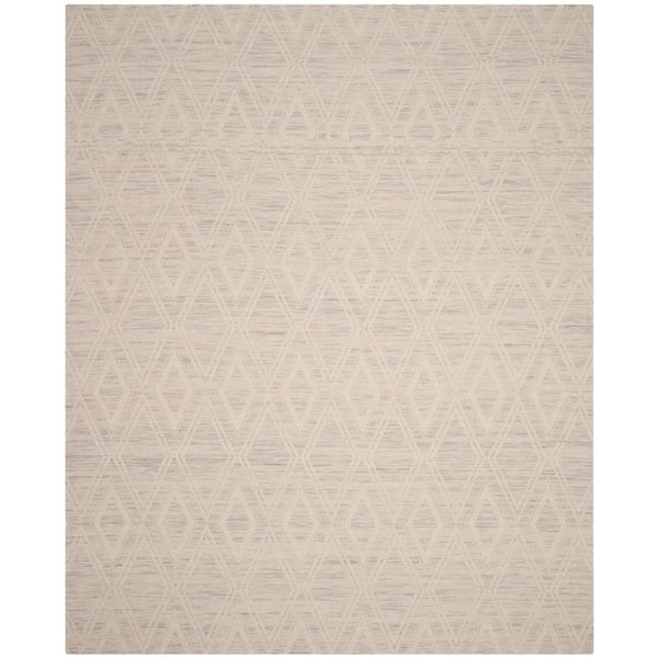 SAFAVIEH Marbella Silver/Ivory 9 ft. x 12 ft. Geometric Area Rug