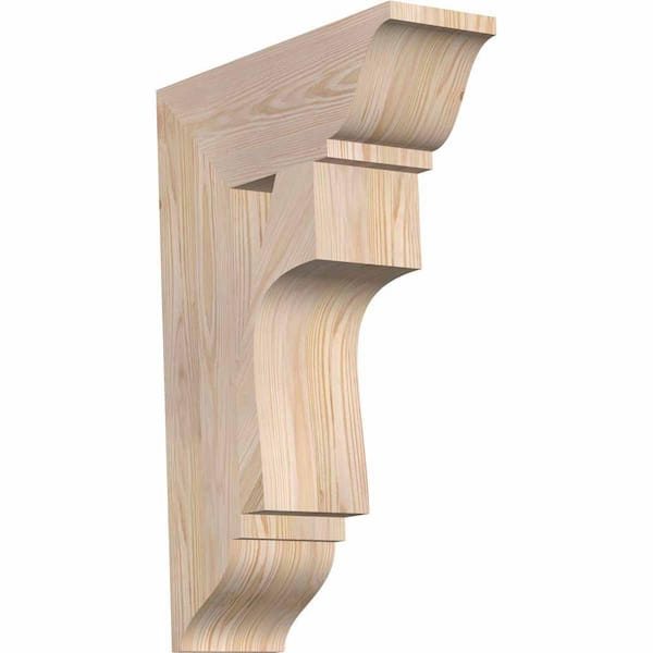 Ekena Millwork 5.5 in. x 36 in. x 32 in. Western Red Cedar Westlake Traditional Smooth Bracket