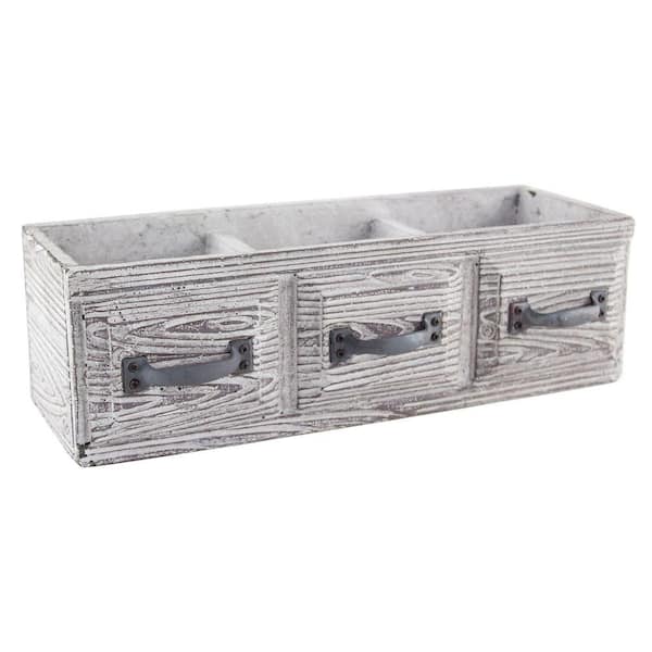 Syndicate 14-1/2 in. x 5 in. x 4-1/2 in. Cement Vintage Drawer