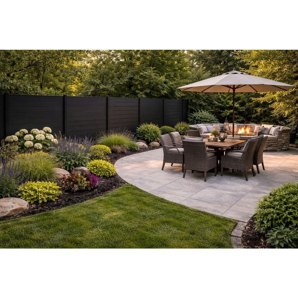 Aluminum Privacy Fence 72 in. x 72 in. Black price history on PriceWatchPro