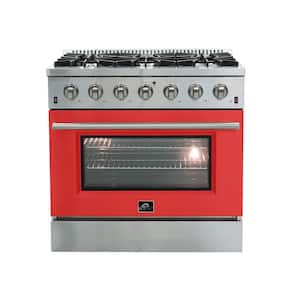 Thor Kitchen Appliance Bundle - 36 in. Gas Range, Range Hood, Refrigerator,  Dishwasher, AB-LRG3601U-3