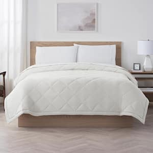 Supersoft Off White Washed Polyester Full/Queen Cooling Blanket
