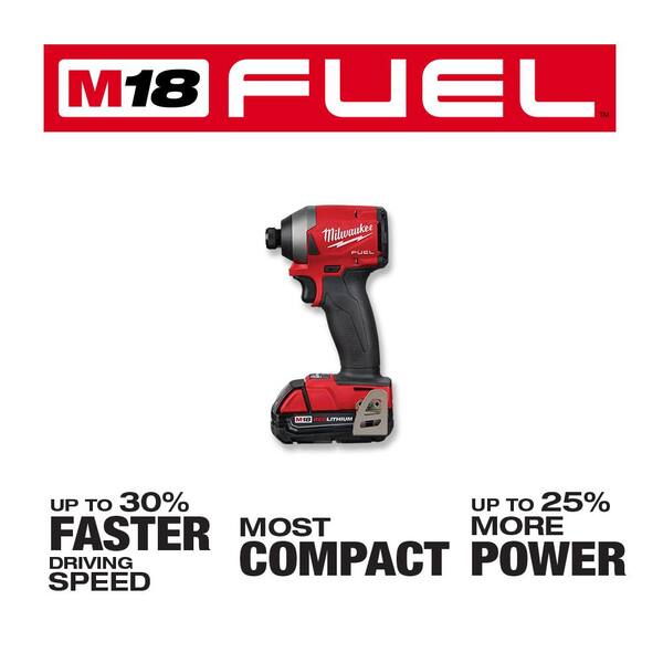 Milwaukee - M18 FUEL 18V Lithium-Ion Brushless Cordless Hammer Drill and Impact Driver Combo Kit (2-Tool) with PACKOUT Case
