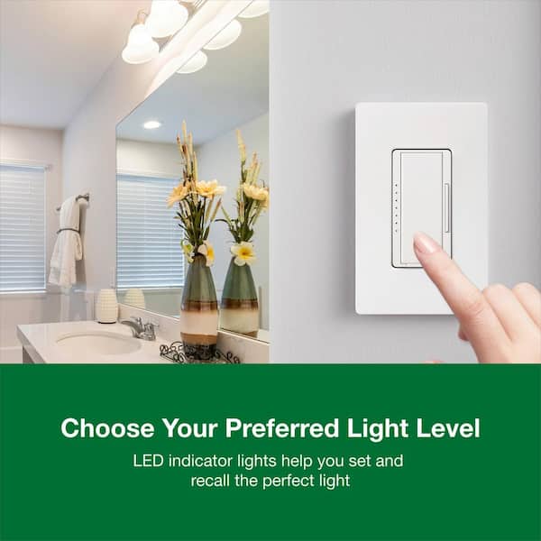Lutron Maestro LED+ Dimmer Switch for Dimmable LED Bulbs, 150W