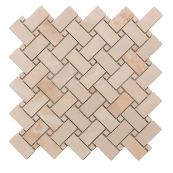 Apollo Tile Splendor Pink 11.81 in. x 11.81 in. Matte Porcelain Mosaic Wall and Floor Tile (4.84 sq. ft./case) (5-pack)