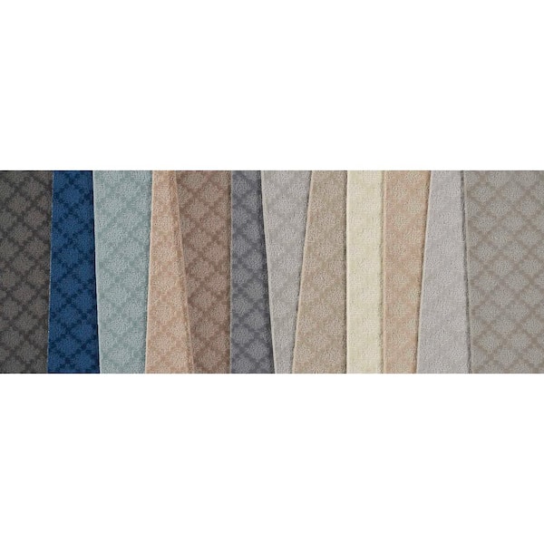 6 in. x 6 in. Texture Carpet Sample - Intriguing -Color Steel