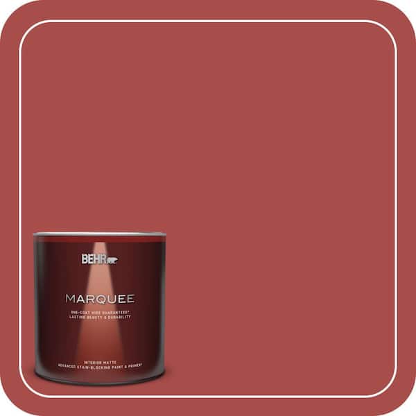 BEHR MARQUEE 1 qt. Home Decorators Collection #HDC-CL-09 Persimmon Red Matte Interior Paint & Primer