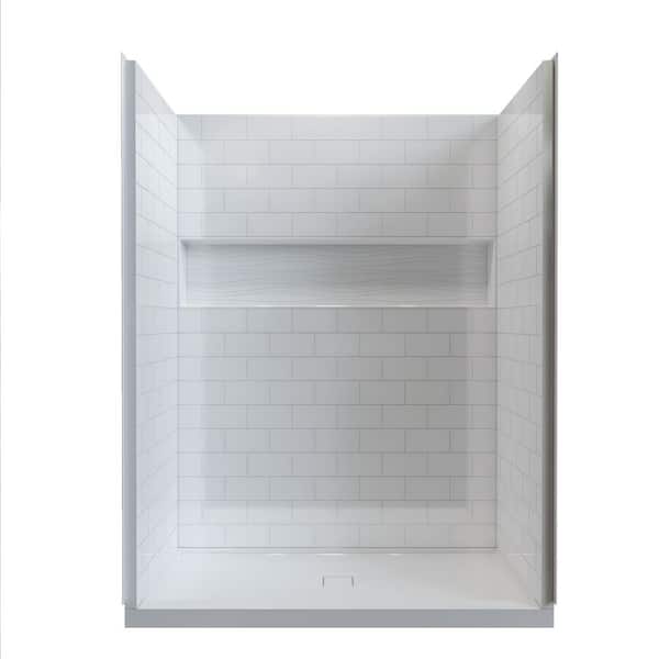 Vanity Art 60 in. L x 32 in. W x 3.6 in. H Single Threshold Center