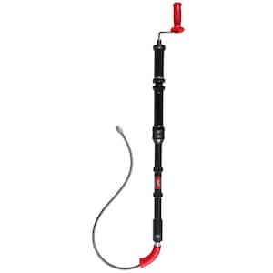 RIDGID 59797 K-6 Toilet Auger, 6-Foot Toilet Auger Snake with Bulb Head to  Clear Clogged Toilets 
