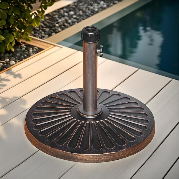 Maypex 27 lbs. Heavy-Duty Patio Umbrella Base in Bronze