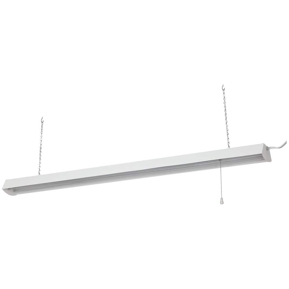 4 ft. 48-Watt Blue Spectrum Pendant or Flush Mount Linear Plant Grow Light, Blue