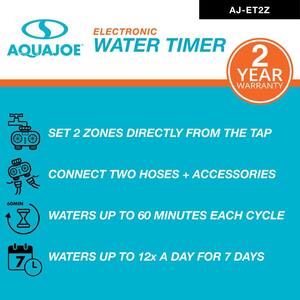 2-Zone Customizable Electronic Water Timer