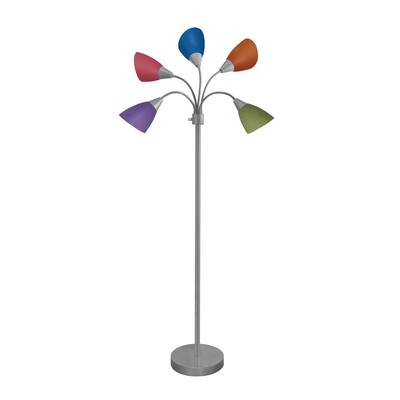 5 Light Floor Lamps The Home Depot 5 Light Floor Lamps The, 5 Light Floor Lamp Replacement Shades