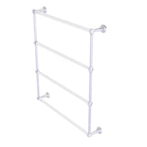 Pacific Beach 30 in. 4-Tier Ladder Towel Bar with Groovy Accents in Polished Chrome