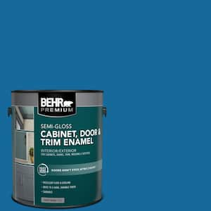 1 gal. #P500-7 Cosmic Cobalt Semi-Gloss Enamel Interior/Exterior Cabinet, Door & Trim Paint