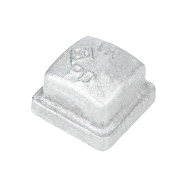 STZ 1/2 in. Galvanized Iron Square Cap