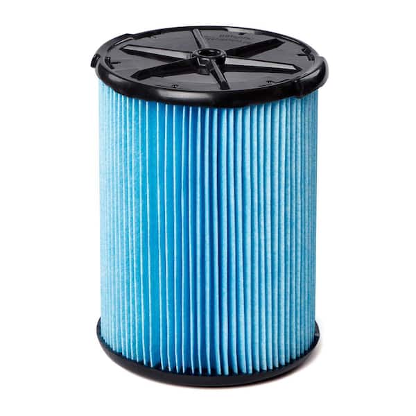 Genuine Fine Dust Pleated Paper Wet Dry Vac Shop Vacuum Filter for Most 5-16 Gal. RIDGID Wet Dry Vacs (1-Pack) VF5000