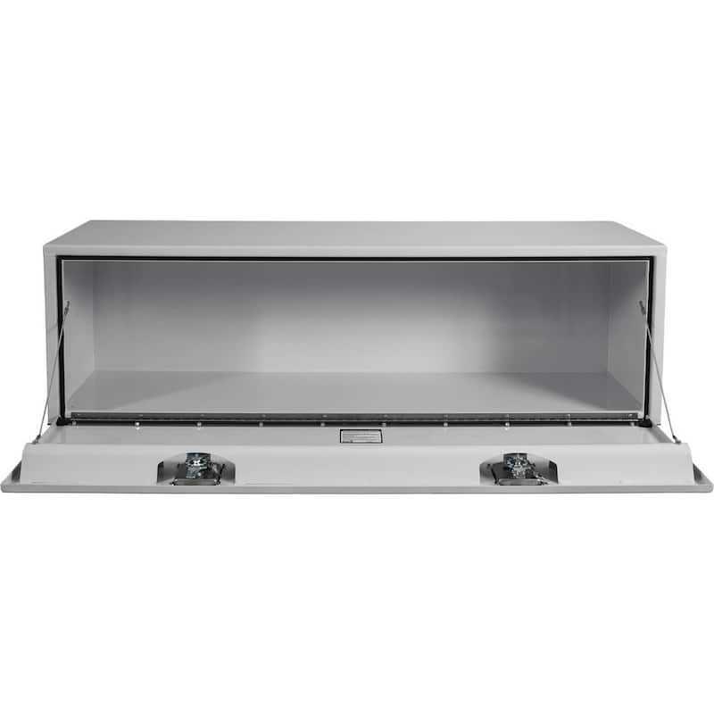 18 in. x 18 in. x 60 in. White Steel Underbody Truck Tool Box