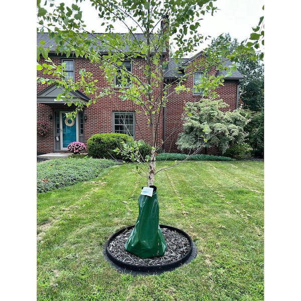 EcoBorder 36 in. Red Recycled Rubber Tree Ring (1-pack)