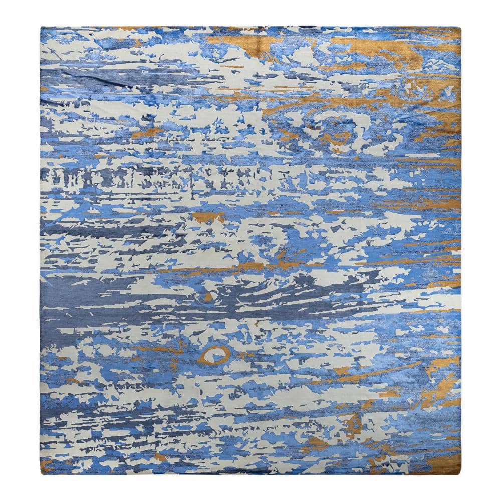 Modern-Contemporary Ivory 9 X 12 Hand-Knotted Silk Wool Indoor Area Rug price history on PriceWatchPro