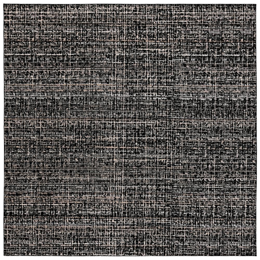 Rumba Black/Earth Tone 12 ft. x 12 ft. Plush Modern Abstract Square Area Rug price history on PriceWatchPro