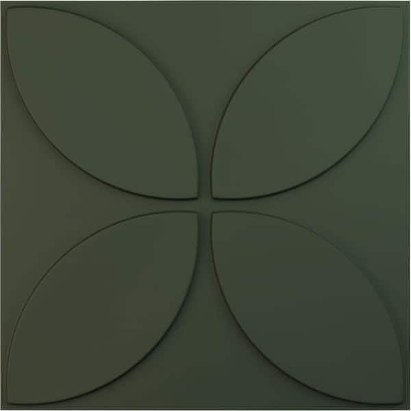 Ekena Millwork 19 5/8 in. x 19 5/8 in. Primrose EnduraWall Decorative 3D Wall Panel, Satin Hunt Club Green (12-Pack for 32.04 Sq. Ft.)