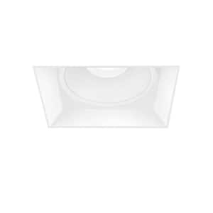 Midway 2 in. Trimless Square 2700K-5000K Selectable CCT Remodel Fixed Downlight Integrated LED Recessed Light Kit White