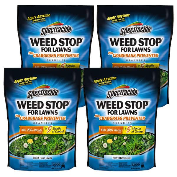 Weed Stop For Lawns Plus Crabgrass Preventer Granules (4-Pack)