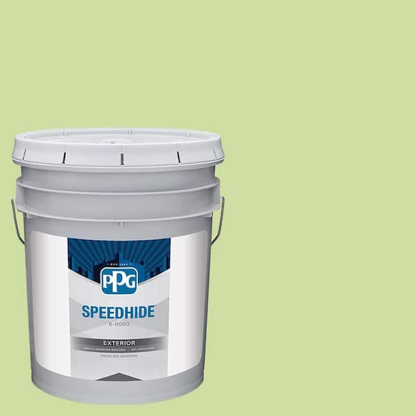 SPEEDHIDE 5 gal. PPG1222-4 Lettuce Alone Satin Exterior Paint
