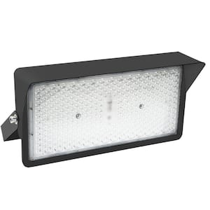 1500-Watt Equivalent 39000 Lumens 120-Degree Black Dusk to Dawn Integrated 300-Watt LED Flood Light LED Stadium Lights