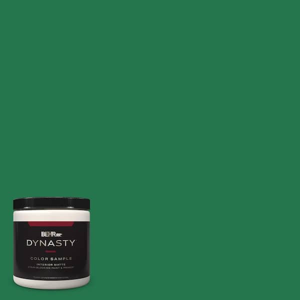 BEHR DYNASTY 8 oz. #460B-7 Pine Grove Matte Stain-Blocking Interior/Exterior Paint & Primer Sample