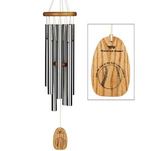Signature Collection, Take Me Out to the Ball Game Chime, 27 in. Silver Wind Chime