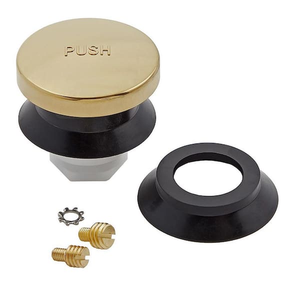Everbilt 2 in. Toe-Touch Drain Stopper in Polished Brass