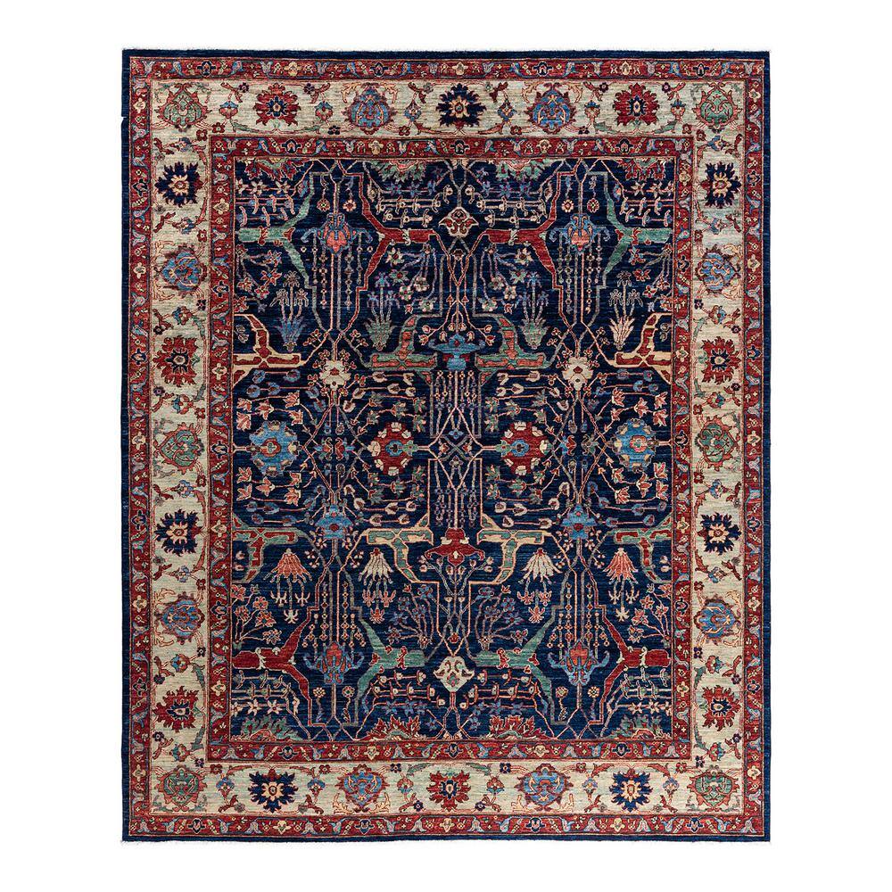 Serapi Blue 8 ft. x 10 ft. Tribal Wool Indoor Area Rug price history on PriceWatchPro